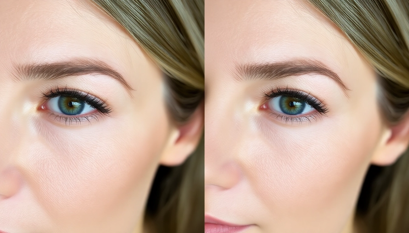 Detailed photo demonstrating Oberlidstraffung Zürich results with a brighter, more open eye appearance after surgery for aesthetic and rejuvenation purposes