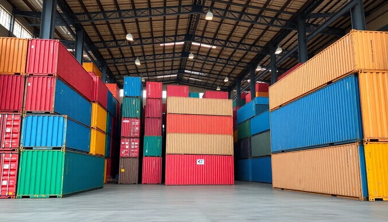 Efficient container rental solutions displayed at a busy UK storage facility, highlighting ease of access and secure storage options for businesses and individuals.