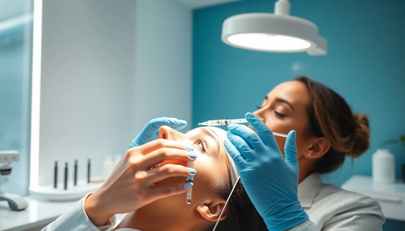 Botox Zürich at SW BeautyBar Clinic: Experienced doctor performing facial injections with precision and care for natural results.