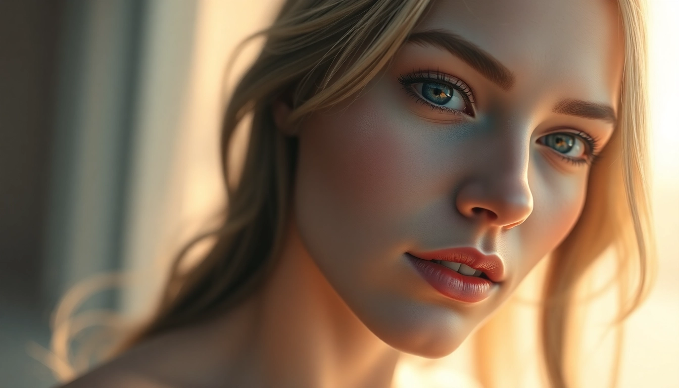 Detailed shot showcasing a realistic NSFW AI generator creating expressive visuals with customizable features and lifelike textures for adult content creation.
