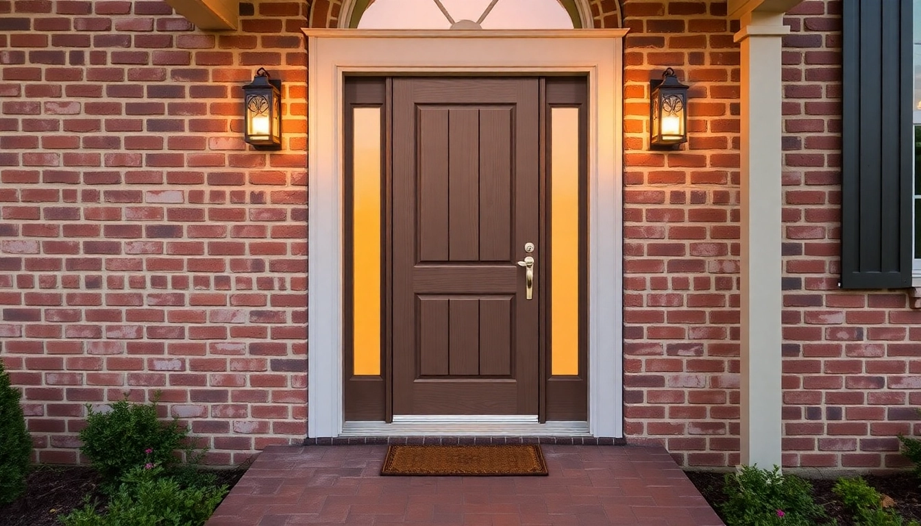 Front door replacement that elevates curb appeal with a modern, secure entry.