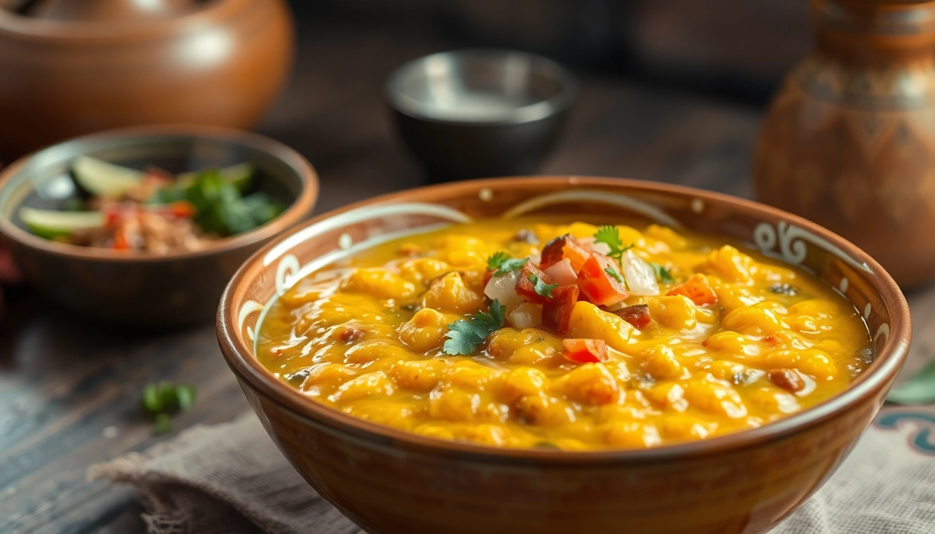 Delicious ready to eat dal khichdi in a bowl, emphasizing fresh ingredients and appealing