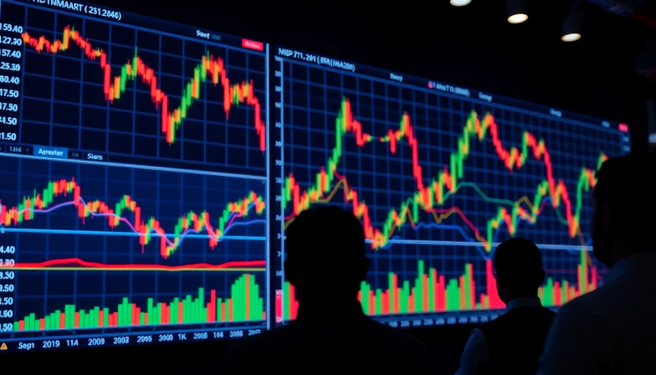 Trading view platform showcasing real-time market charts for traders and investors